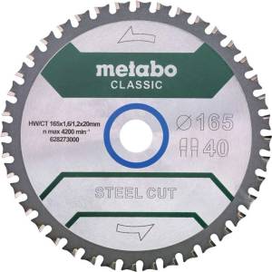 Metabo - Пилен диск за метал, 165x20 мм, 40 зъба 628273000 (628273000)