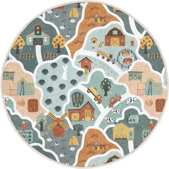Mila Home Детско килимче за игра подходящо за пране ø150 cm Farmer's Life - Mila Home (HKC-YuvHali-421-150x150)