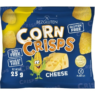 Bezgluten Corn Crisps kukuričné chipsy syrové bez lepku 25 g