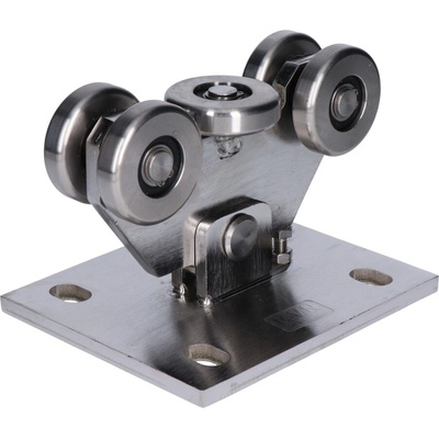 Vozík PICCOLO profil 67 x 67 mm pro brány do 300 kg, nerez