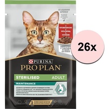 Pro Plan Adult Cat Sterilised Maintenance hovädzie v šťave 26 x 85 g