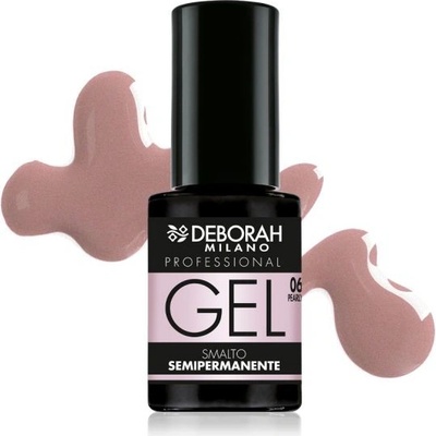 Deborah Milano gelový lak na nehty semi-permanentní, č. 06 Pearly Rose, 4,5ml