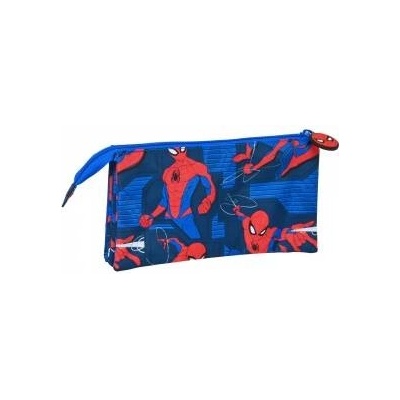 Spiderman Ученически несесер Spiderman Great power Червен Син (22 x 12 x 3 cm)