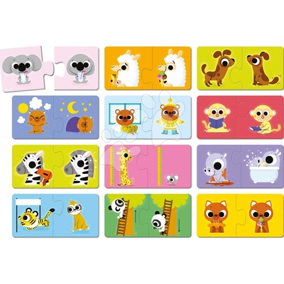 Janod Duonimo nájdi protiklady zvieratká 24 dielov