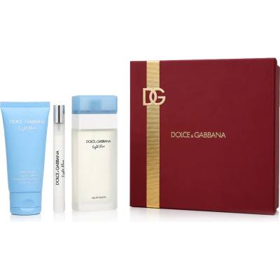 Dolce&Gabbana Light Blue комплект за жени Eau de Toilette 100 ml + Тоалетна вода MINI 10 ml + Крем з