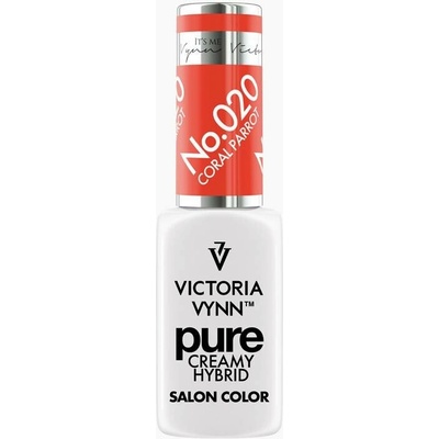 VICTORIA VYNN Hybridní gel lak PURE CREAMY HYBRID 020 Coral Parrot 8 ml
