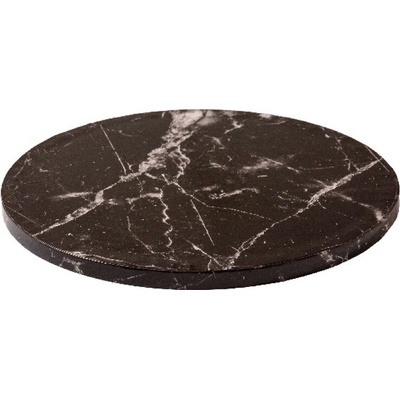 Decora Podnos pevný kruh - Čierny mramor 30cm