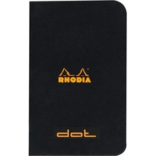 Rhodia Zápisník tečkovaný 7,5x12cm černý