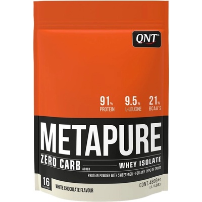 QNT MetaPure ZeroCarb Whey Isolate [480 грама] Бял шоколад
