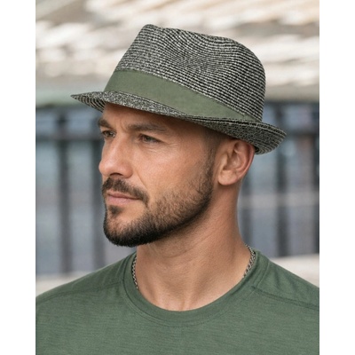 Krumlovanka letní klobouk Trilby Fa-40032 zelený