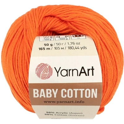 YarnArt Baby Cotton 421 pomarančová