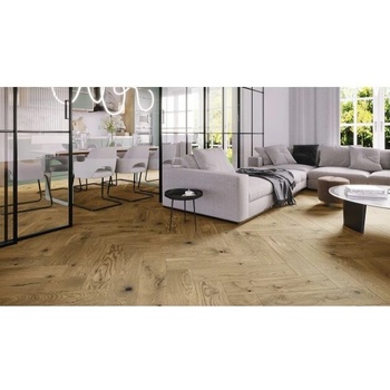 Трислоен паркет Дъб Toffee Herringbone 130mm