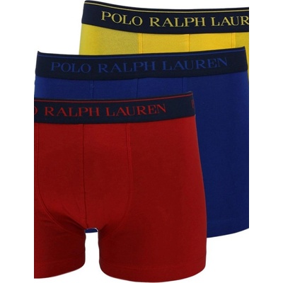 Ralph Lauren boxerky 3 psc 714662050040 žlutočervenomodré modré žlutáčervená