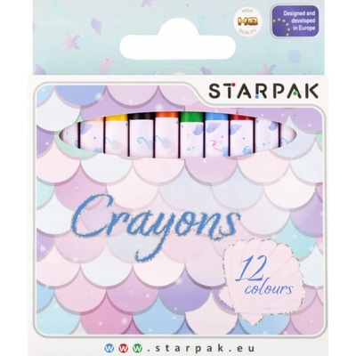 Starpak voskové pastelky 12 farieb