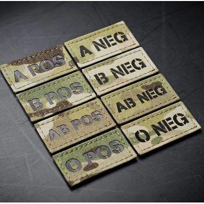 Nášivka krevní skupina AČR IR Combat Systems® – Multicam® Tropic