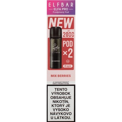 ElfBar Elfa Pro V2 Mix Berries 2x2ml 20 mg