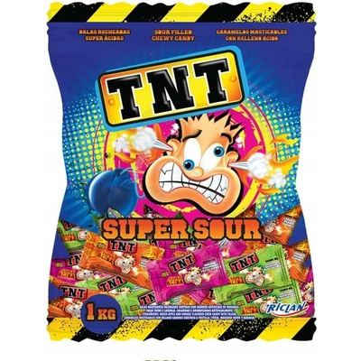 TNT Cukríky žuvacie karamelové kyslé 1 kg