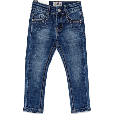 Joyce dívčí rifle s elastanem denim blue modrá