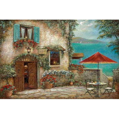 Kavárna 19 - obraz na desce 1 deska 90x60