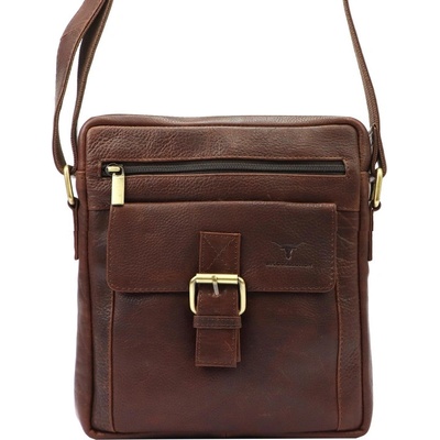 Money Kepper pánské Crossbody HN7692 hnědá
