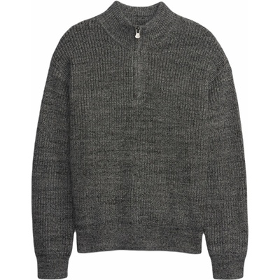 GAP Rib Mockneck tmavo sivá
