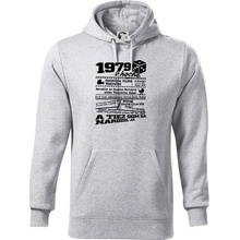 1979 v kocke mikina pánska Cape svetlosivý melír