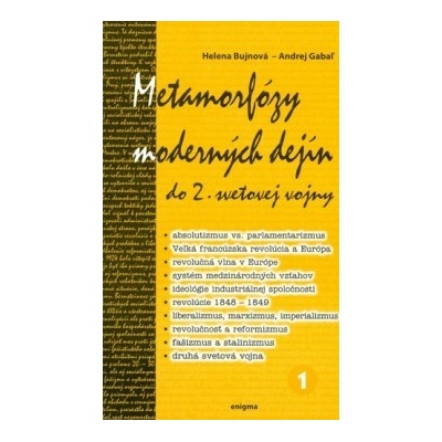 Metamorfózy moderných dejín do 2.svetovej vojny