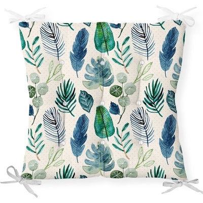 Minimalist Cushion Covers Възглавница за седалка на стол Navy Flower, 40 x 40 cm - Minimalist Cushion Covers (P3335)
