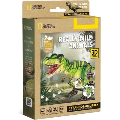 CUBICFUN 3D puzzle National Geographic: Tyrannosaurus Rex 42 ks