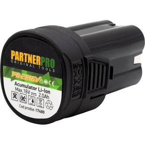 Partner Pro Батерия акумулаторна Li-Ion 16V, 2Ah, PARTNERPRO PB-2A16V 16/2 (ET17480)
