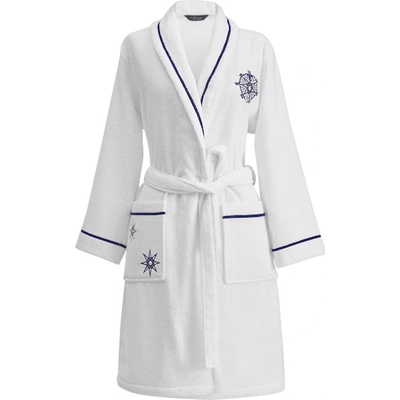 Soft Cotton dámský krátký župan MARINE LADY Bílá