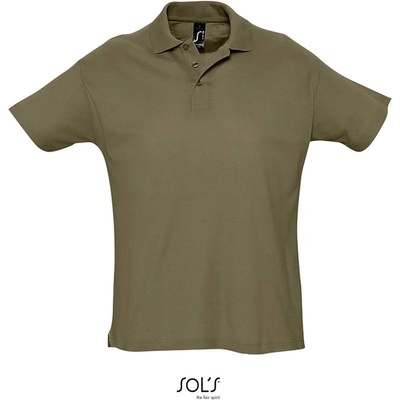 Sol's Summer II Piqué polo zelené army