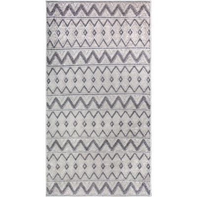 Vitaus Сив килим подходящ за пране 80x150 cm Zig Zag - Vitaus (KRN-6110-80x150)