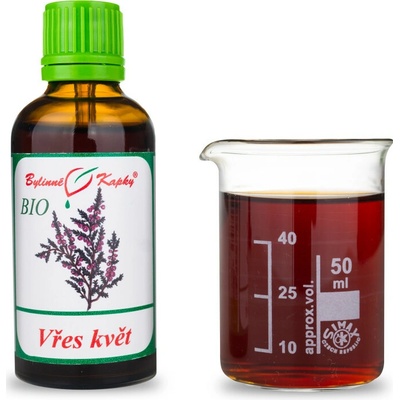 Vres obyčajný bio kvet kvapky tinktúra 50 ml