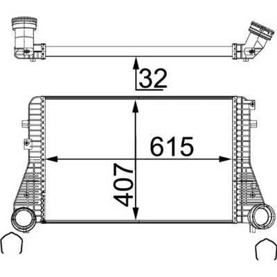 Chladič plniaceho vzduchu MAHLE ORIGINAL CI 83 000S (CI83000S)