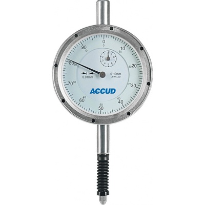 ACCUD 231-010-11 číselníkový úchylkoměr nárazuvzdorný, voděodolný IP54 0-10/0,01 mm