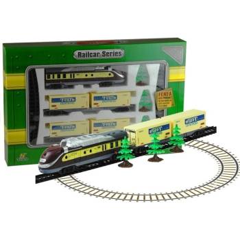 Lean Toys Železničná trať so 4 vagónmi