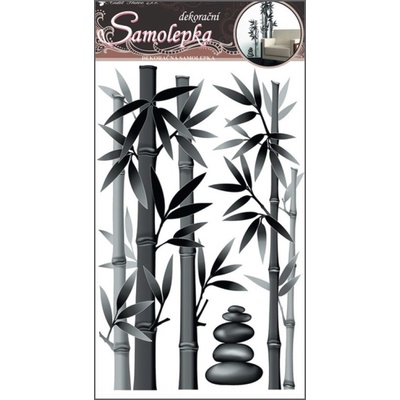 10015 Samolepiaca dekoráciabambus šedý 60x32cm