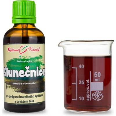Bylinné kapky Slnečnica bylinné kvapky tinktúra 50 ml