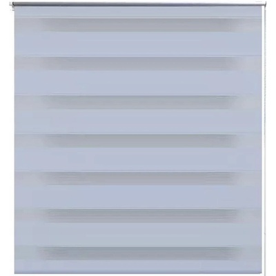 VidaXL Pruhovaná roleta 100 x 175 cm, bílá