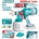 TOTAL Акумулаторен пистолет за боядисване TOTAL, 20 V, 1 L, 1 x 2 Ah (TL TSGLI20042E)