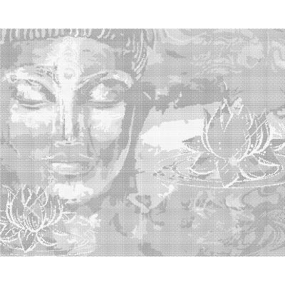 ZUTY Bodkovanie - DÚHOVÝ BUDDHA Rámovanie: bez rámu a bez vypnutia plátna, Rozmer: 40x50 cm