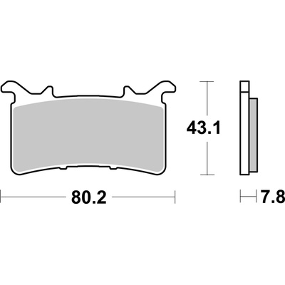 BREMBO Brzdové doštičky 07GR99SR SR