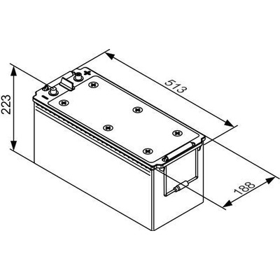 Bosch T3 12V 145Ah 1150A 0 092 T30 540