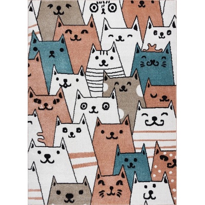 Dywany Łuszczów Fun Gatti Cats pink Ružová
