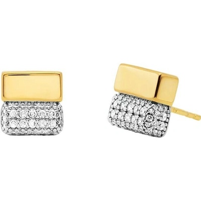 Michael Kors originálne bicolor náušnice so zirkónmi Brilliance MKC1754CZ931