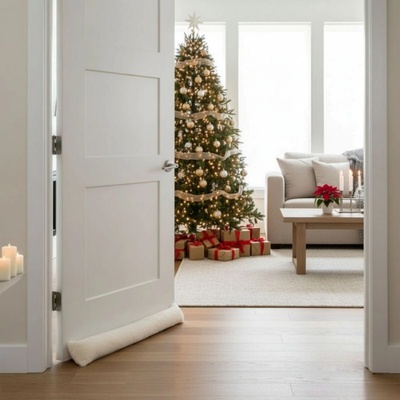 Home Styling Collection Váleček pod dveře, proti průvanu, 90 cm béžová – Zboží Dáma