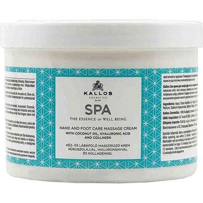 Kallos Spa Hand And Foot Massage Cream 500 ml