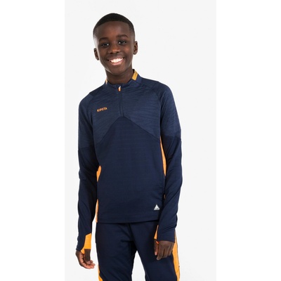 Kipsta mikina CLR 1/2 zips modro-oranžová