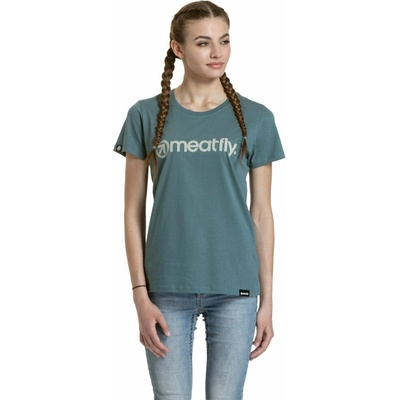 Meatfly дамска тениска Ladies MF Logo North Atlantic | Зелена Meatfly | Zelen | ЖЕНИ | XS